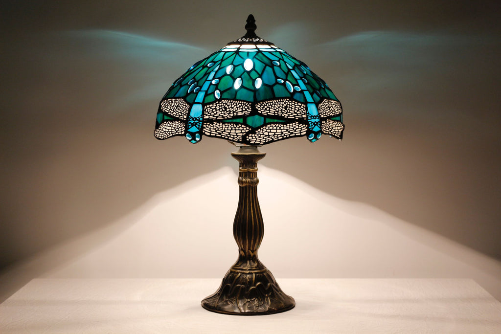 The Tiffany Table Lamp's Dragonfly Stlye Unique Aesthetic-Gu