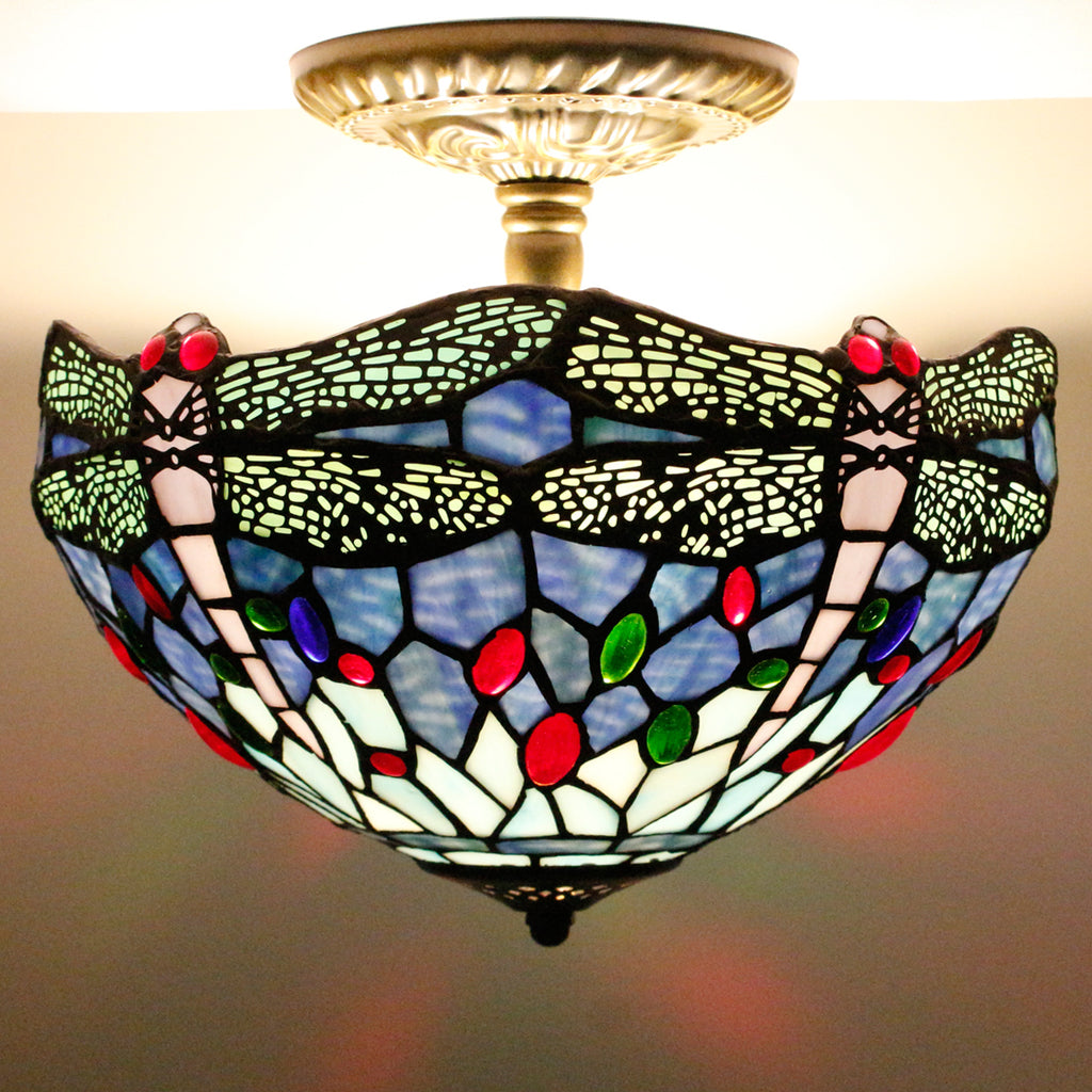 What is Tiffany Flush Mount Light Fixture, how it been produced ?