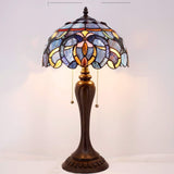 Stained Glass Lamp Shade Only Werfactory® Tiffany Lamp Shade Replacement 12X6 Inch Blue Purple Cloudy Lampshade Only