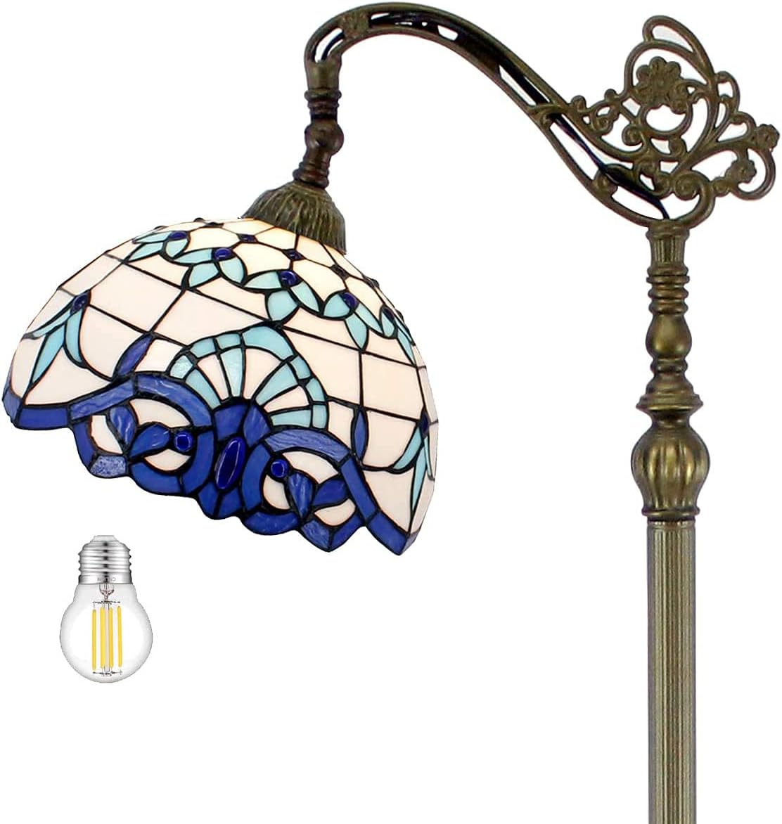 Floor Lamp Base Replacement Only Werfactory® For Tiffany Stained Glass Lampshade