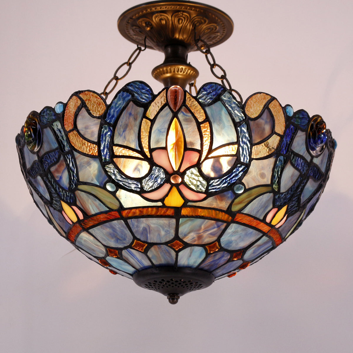 Werfactory® Tiffany Ceiling Lamp 16 Inch