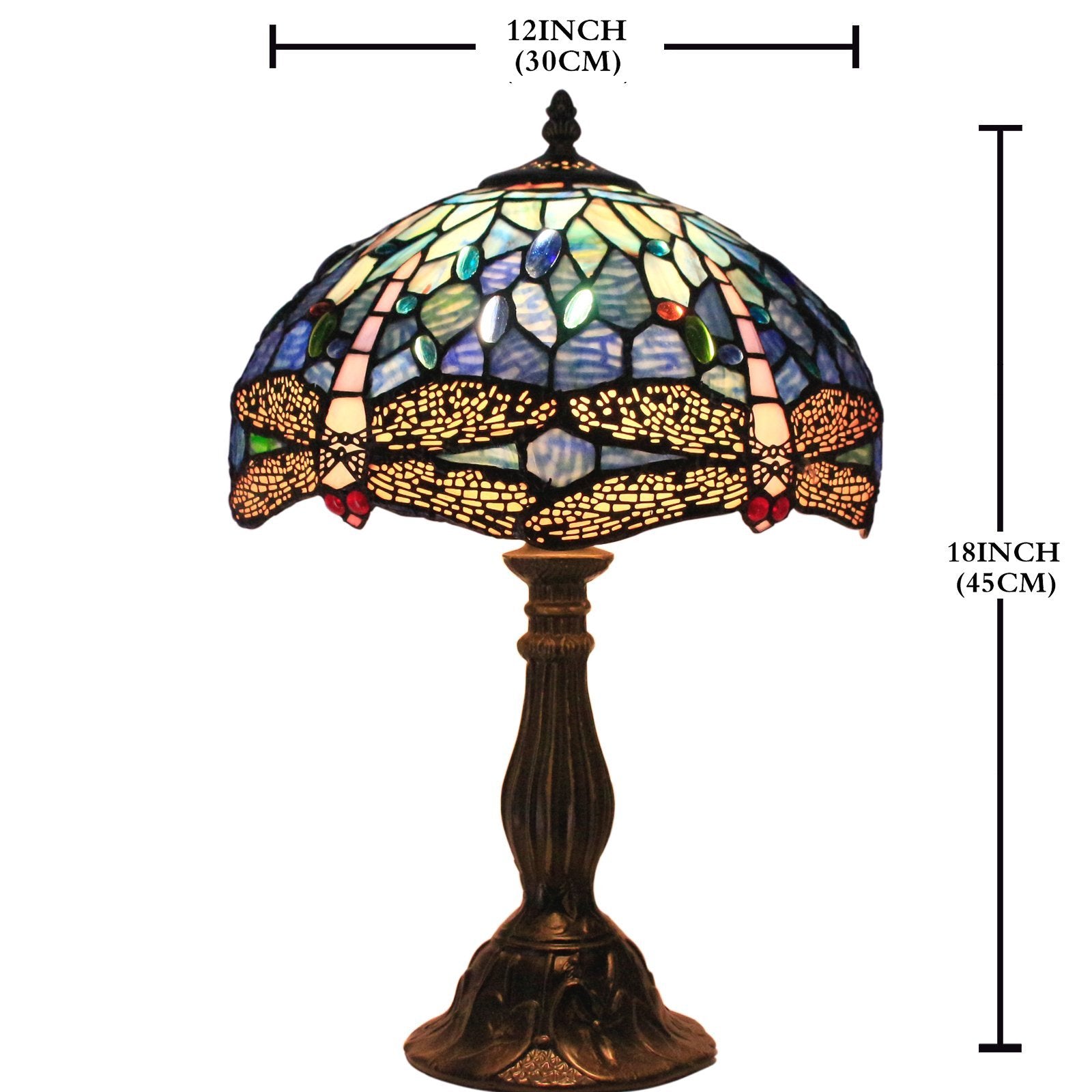 Werfactory® Tiffany Table Lamp 12 Inch