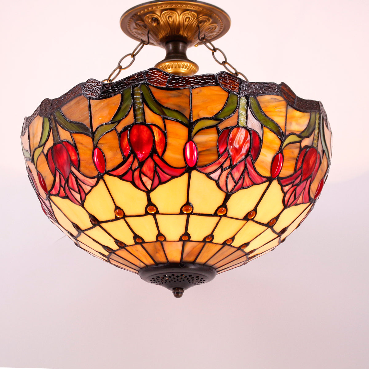 Werfactory® Tiffany Ceiling Lamp 16 Inch