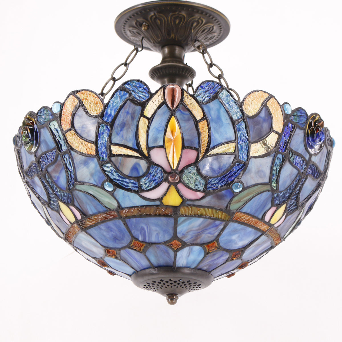 Stained Glass Lamp Shade Only Werfactory® Tiffany Lampshade Replacement 16X8 Inch
