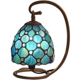 Werfactory® Tiffany Night Light, Stained Glass Desk Light, Mix-Color Vintage Table Lamp
