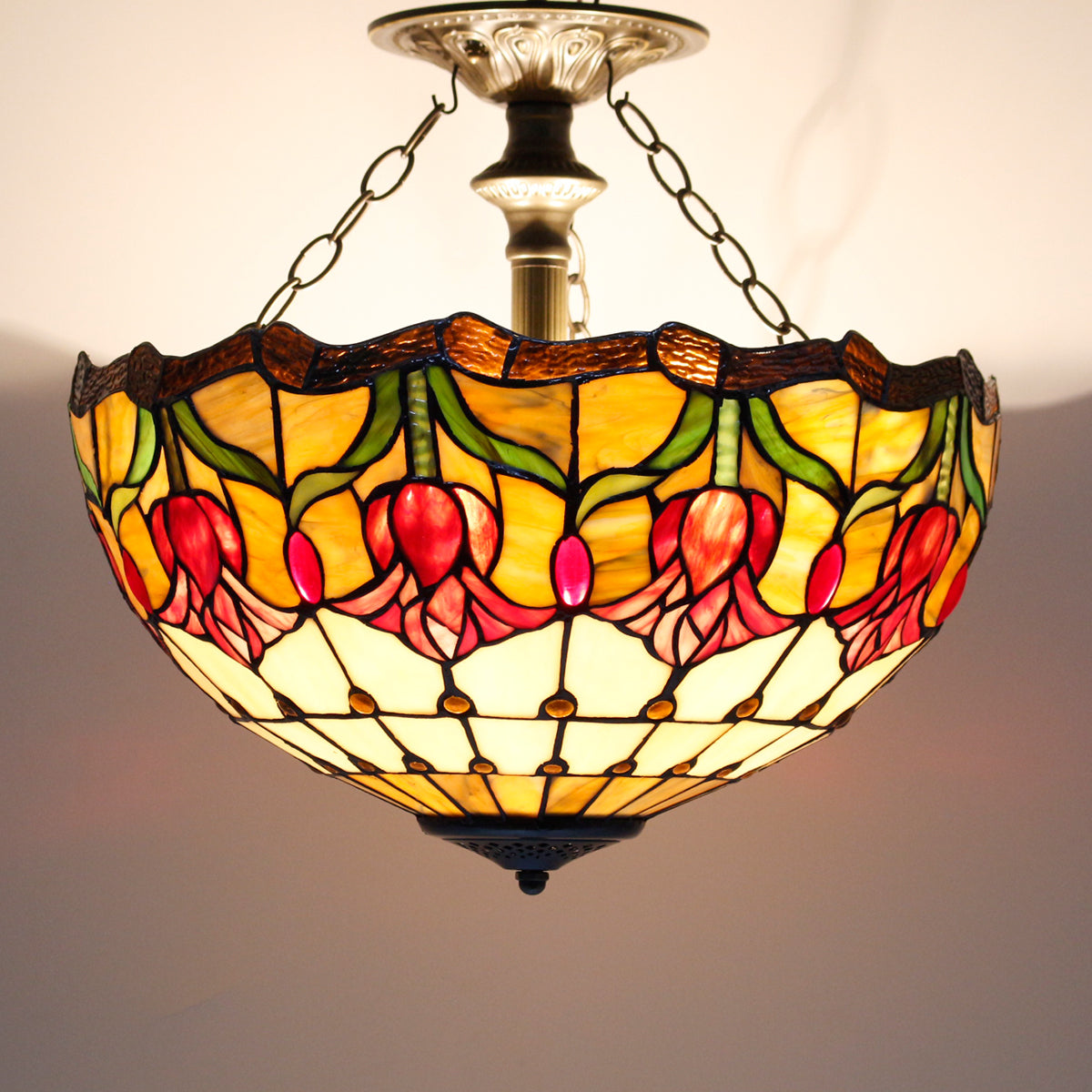 Werfactory® Tiffany Ceiling Lamp 16 Inch