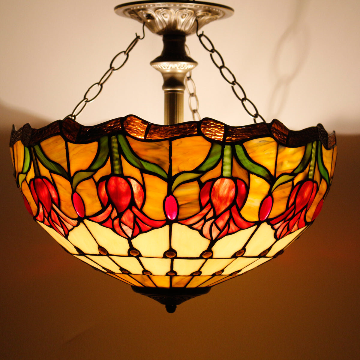 Werfactory® Tiffany Ceiling Lamp 16 Inch