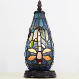 Werfactory® Tiffany Table Lamp Lighthouse Stained Glass Christmas Tree Dragonfly Bedisde Light