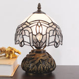 8 Inch White Crystal tiffany lamp shade Werfactory® Stained Glass shade