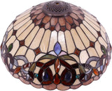 Tiffany Lamp Shade Replacement Only Werfactory® 16X8 Inch Serenity Victorian Stained Glass Lampshade