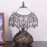 8 Inch White Crystal tiffany lamp shade Werfactory® Stained Glass shade