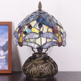 8" Tiffany Dragonfly Shade Werfactory® Stained Glass Shade