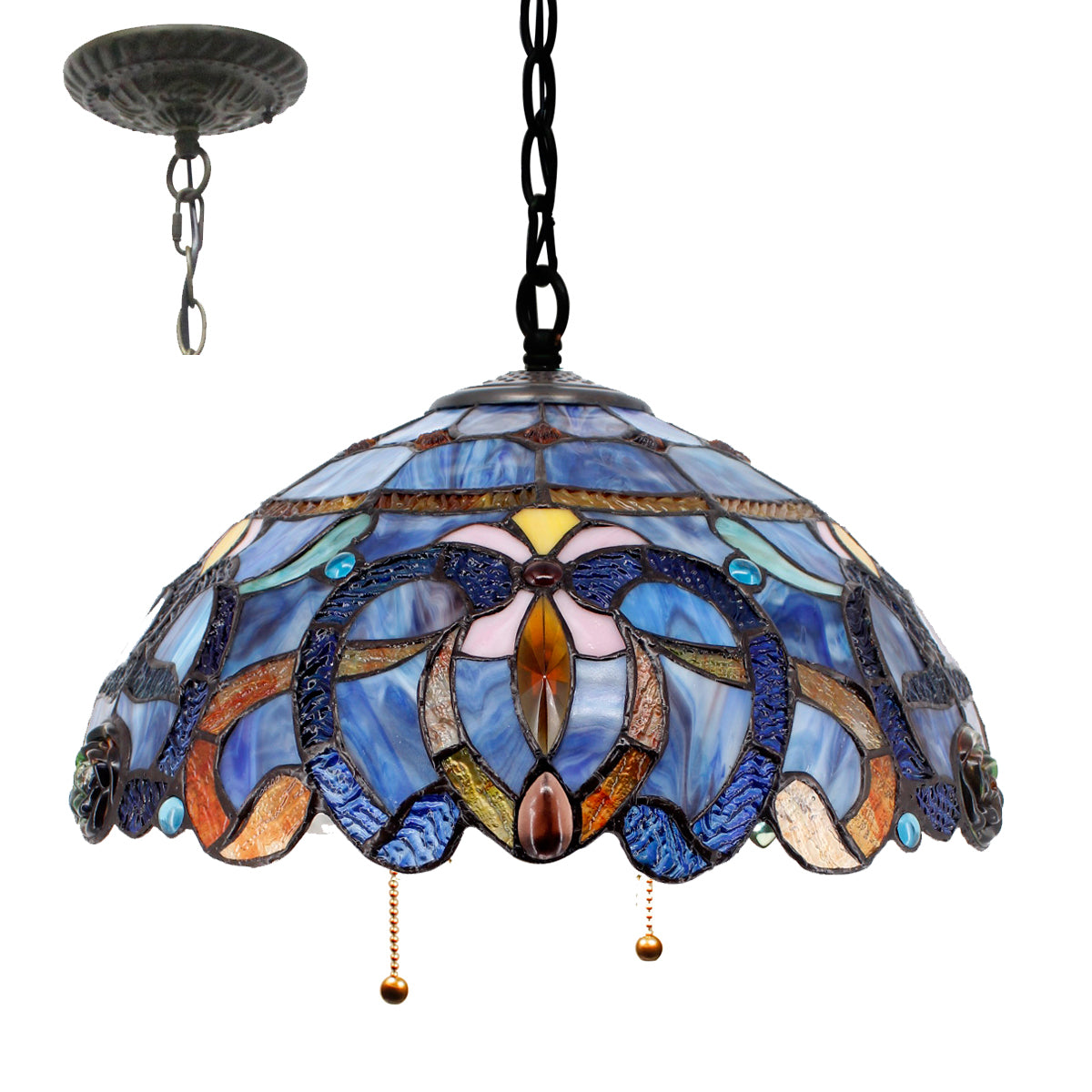 Stained Glass Lamp Shade Only Werfactory® Tiffany Lampshade Replacement 16X8 Inch