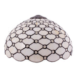 Tiffany Lamp Shade Only WerfactoryÂŽ W16H7 Inch Stained Glass Crystal Pear Bead Lampshade Replacement