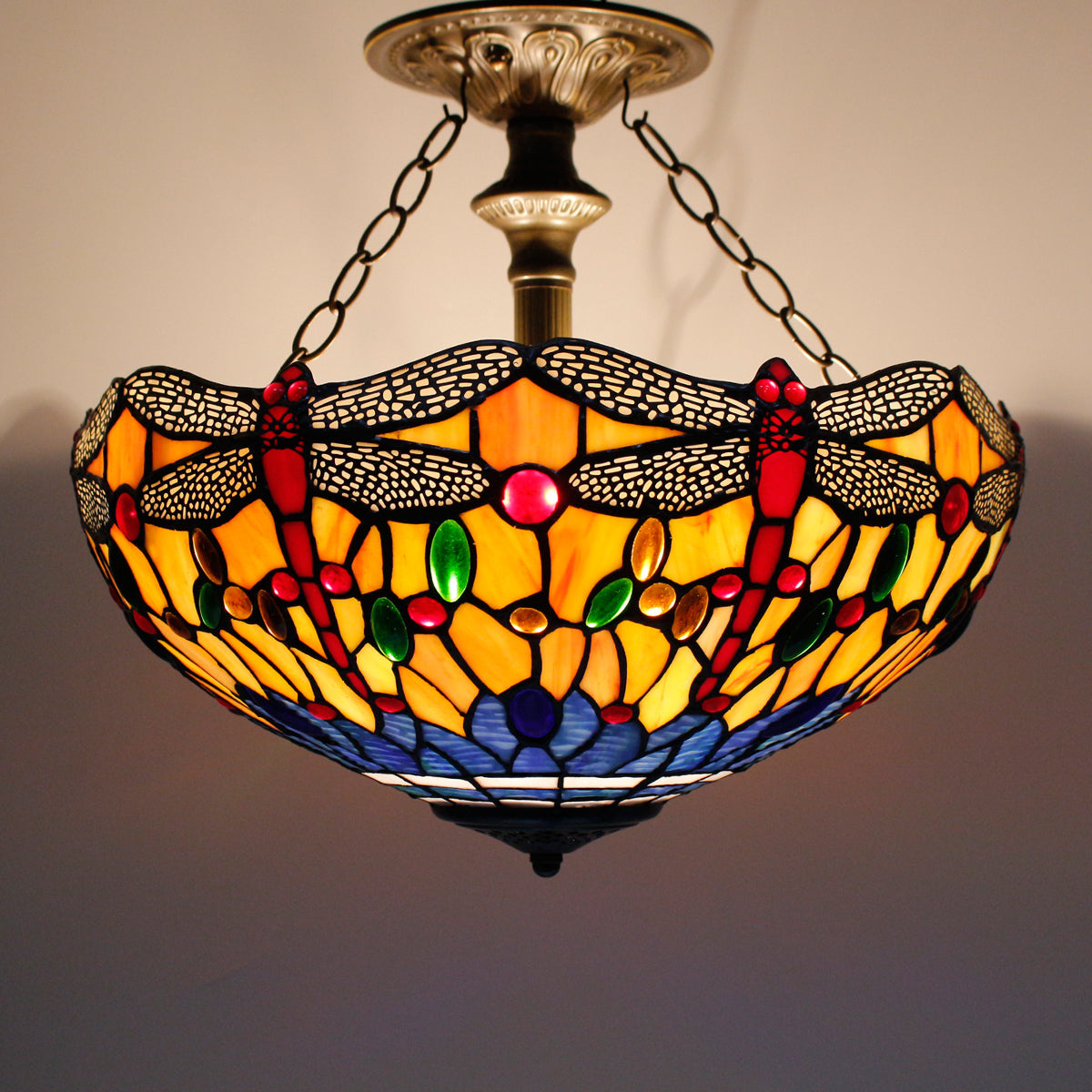 Werfactory® Tiffany Ceiling Lamp 16 Inch