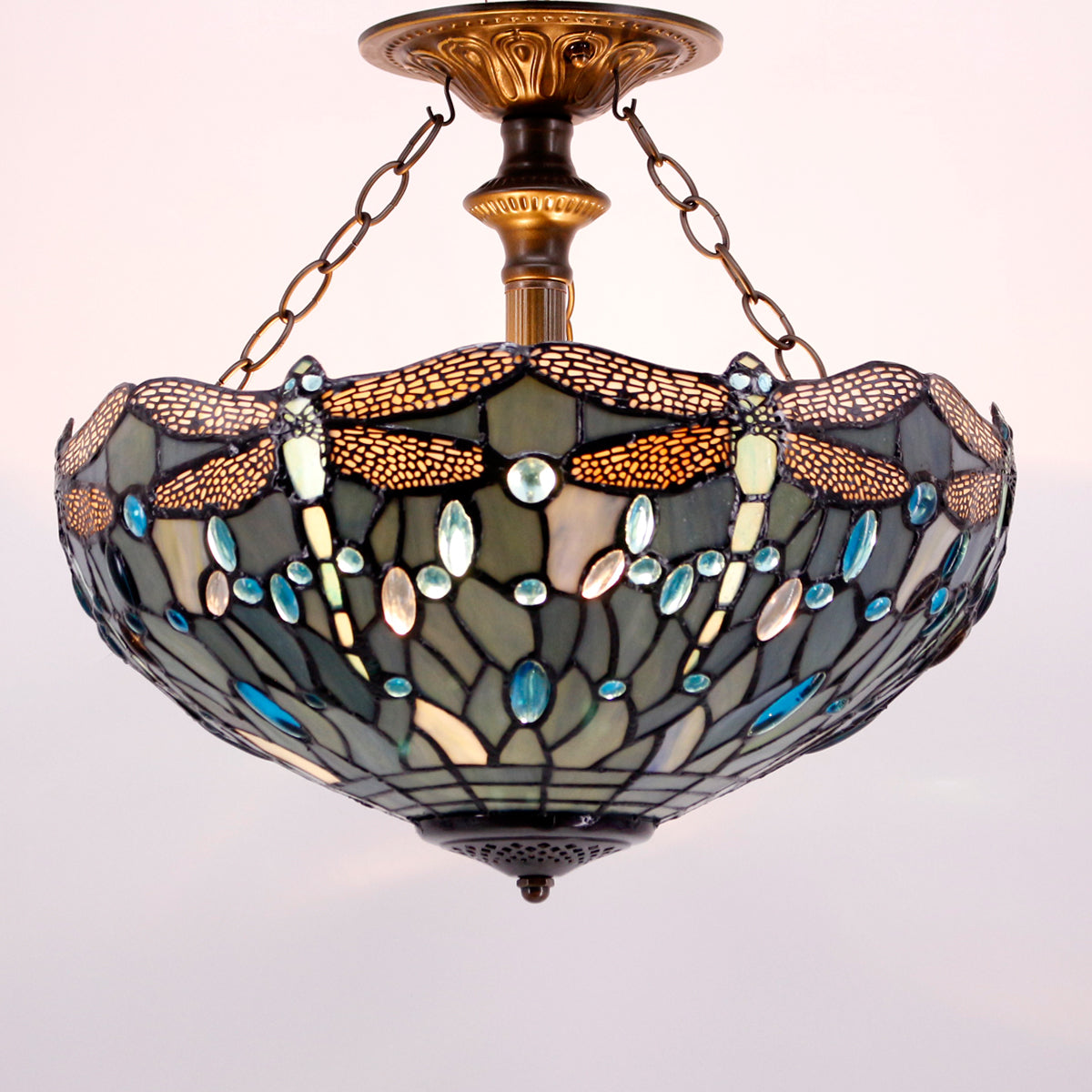 Werfactory® Tiffany Ceiling Lamp 16 Inch