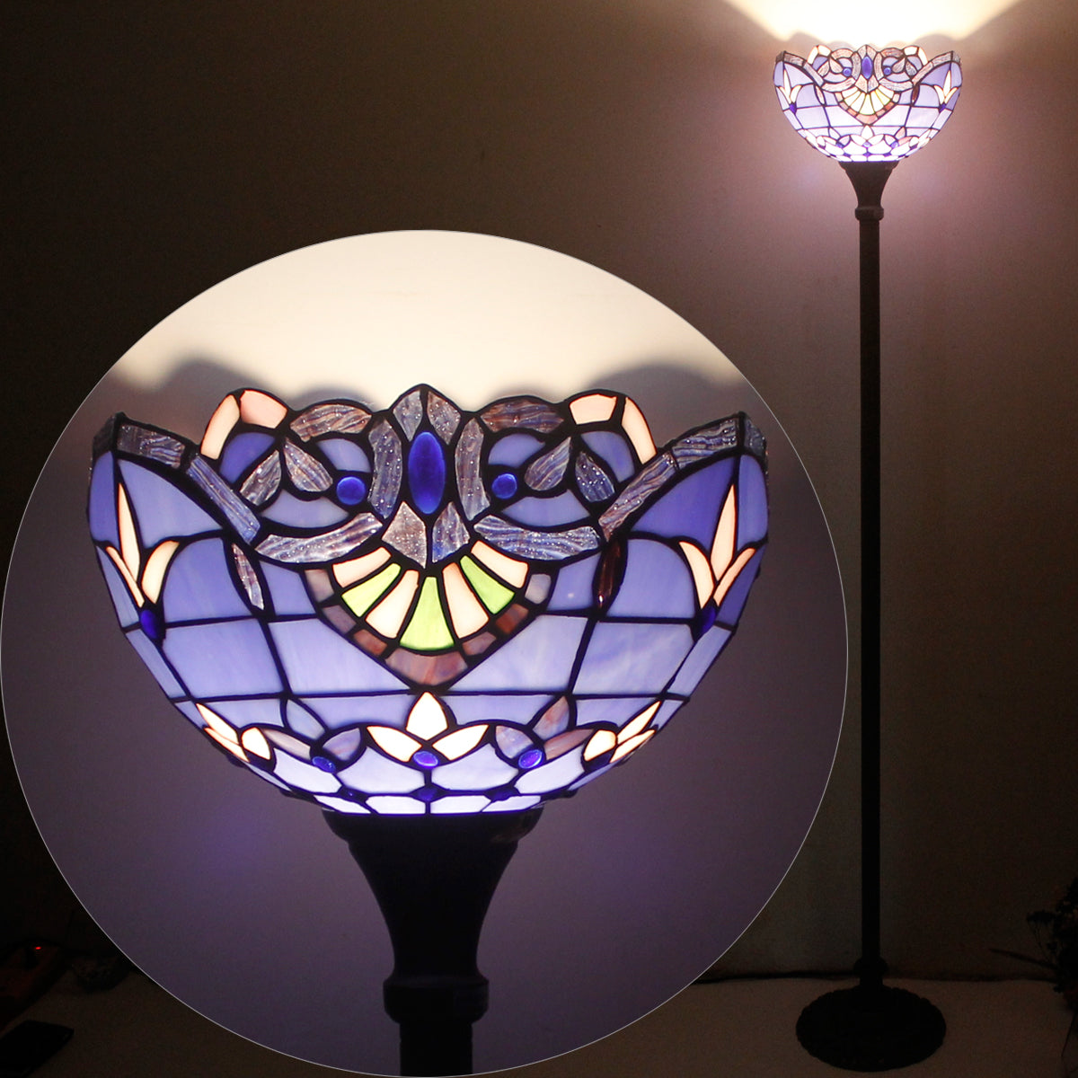 Werfactory® Tiffany Floor Lamp 12 Inch