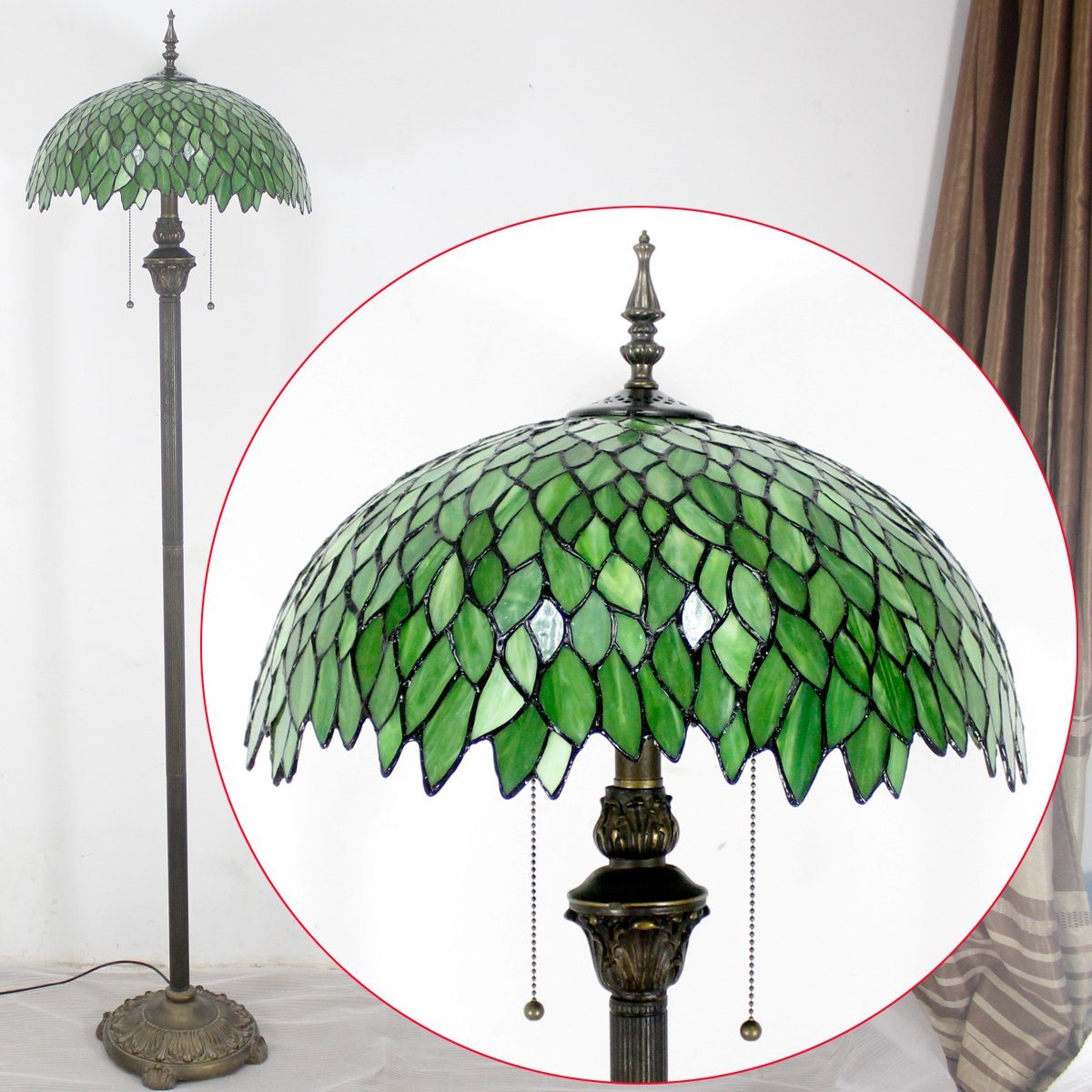 Werfactory® Tiffany Floor Lamp 16 Inch