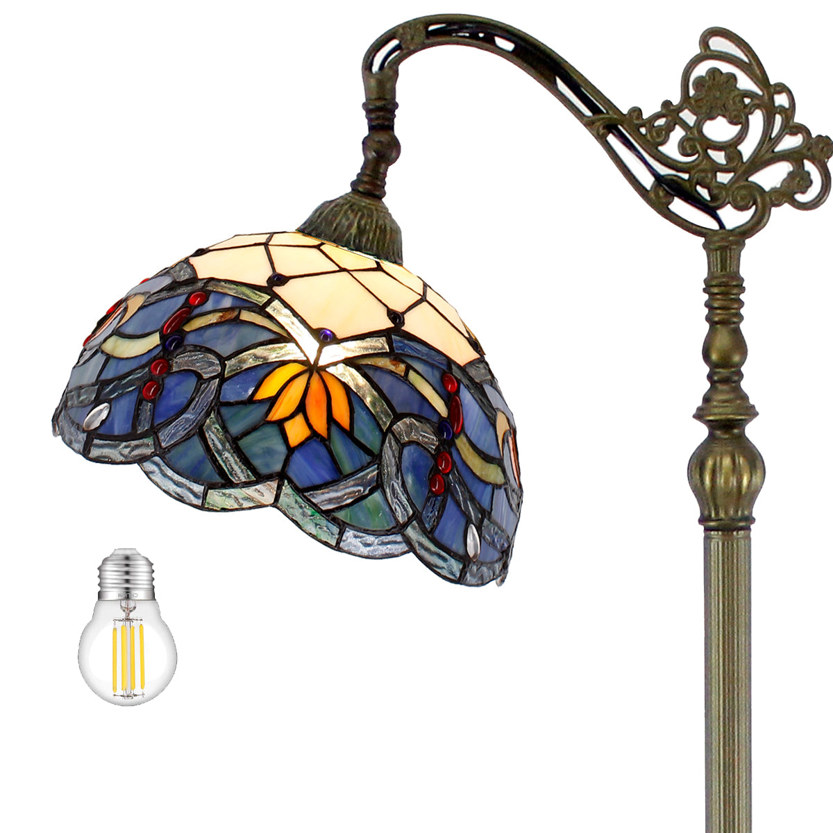 Werfactory® Tiffany Floor Lamp 12 Inch