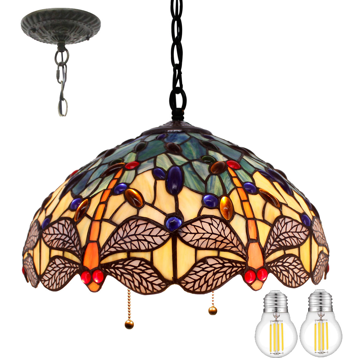 Tiffany Lamp Shade Replacement Werfactory® W16H7 Inch