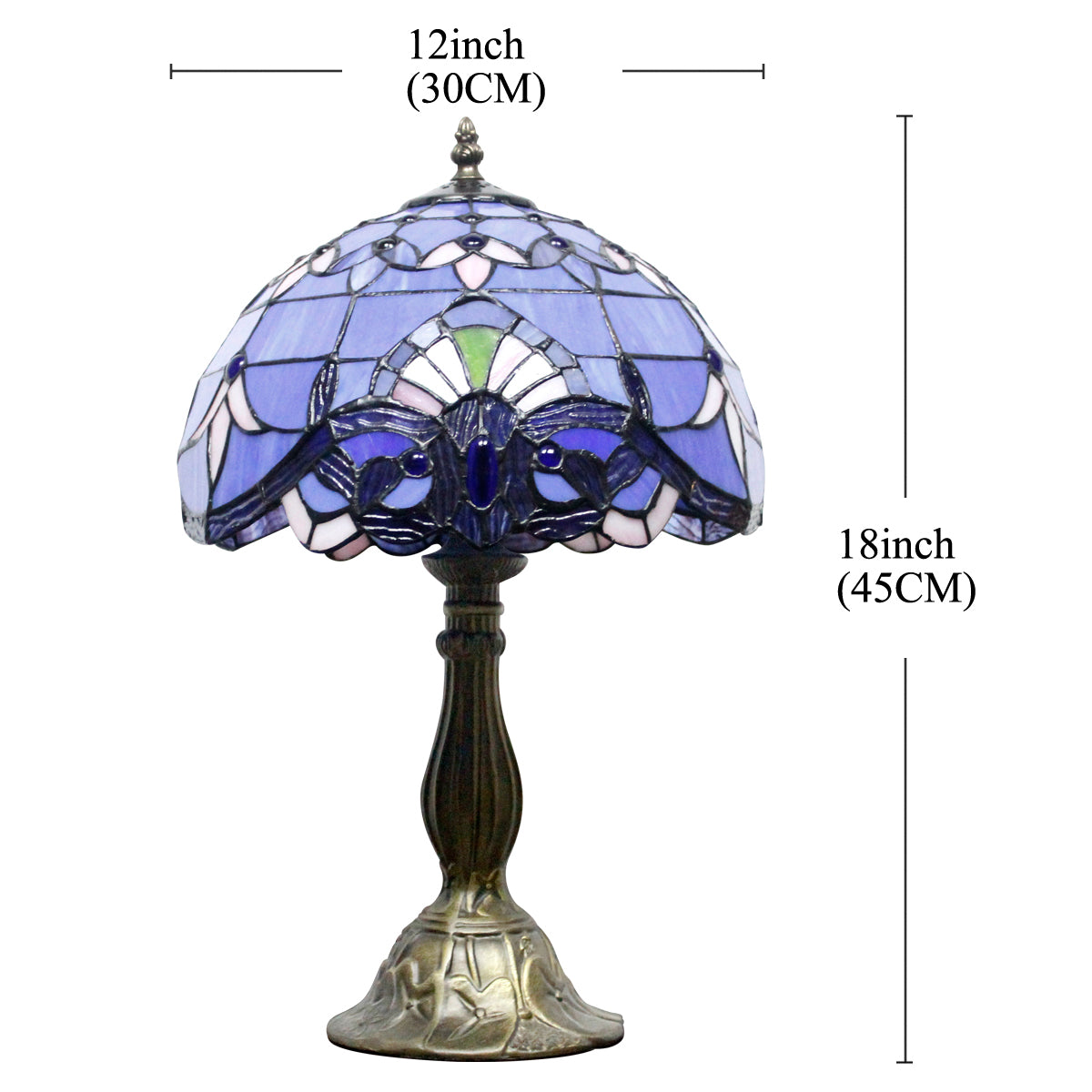 Werfactory® Tiffany Table Lamp 12 Inch
