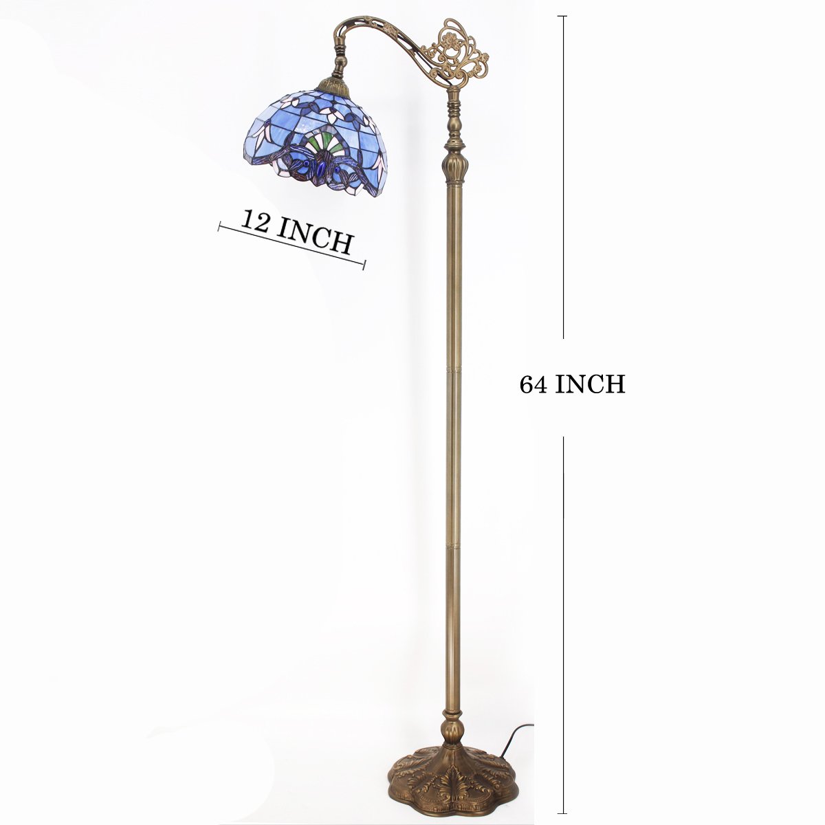 Werfactory® Tiffany Floor Lamp 12 Inch