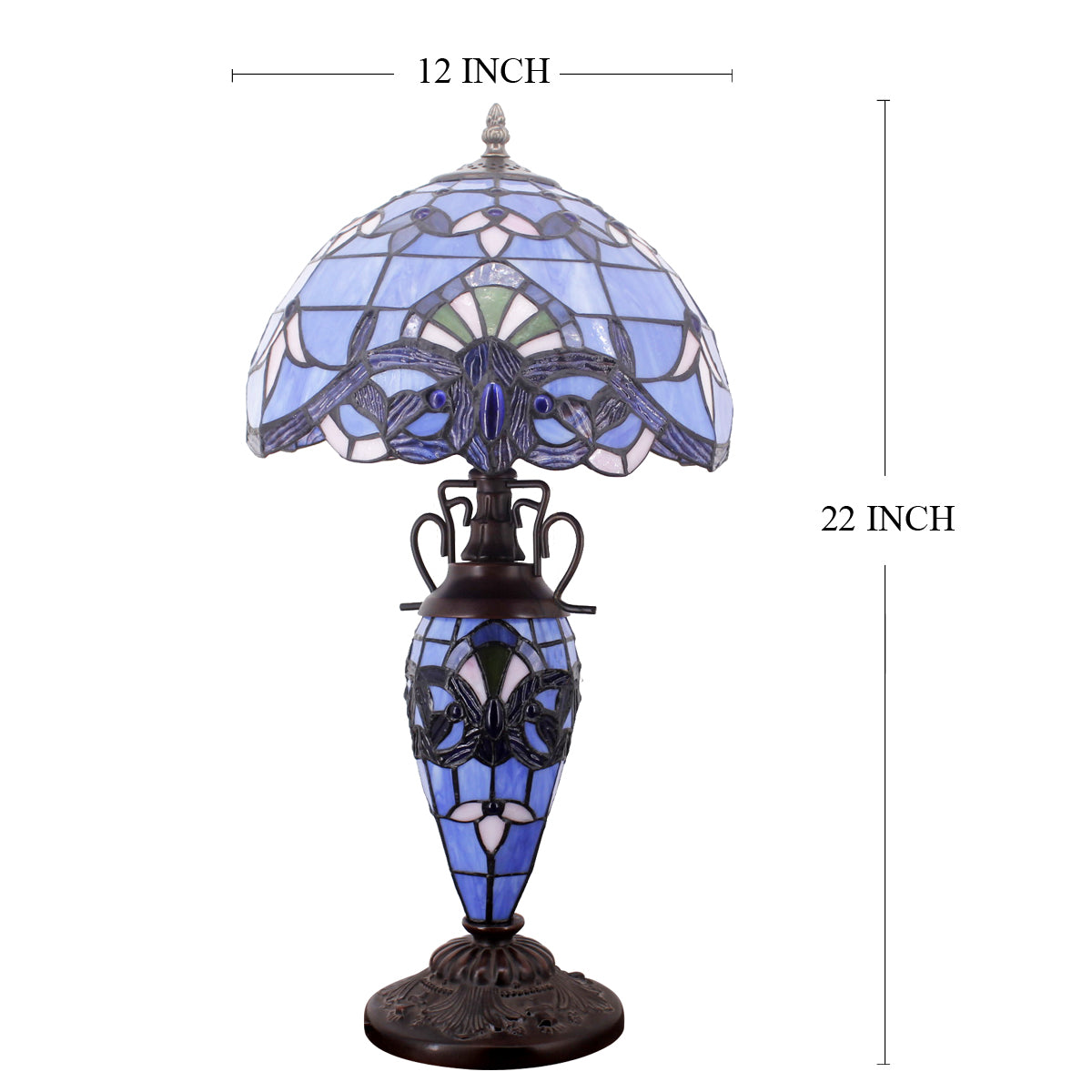 Werfactory® Tiffany Table Lamp 12 Inch