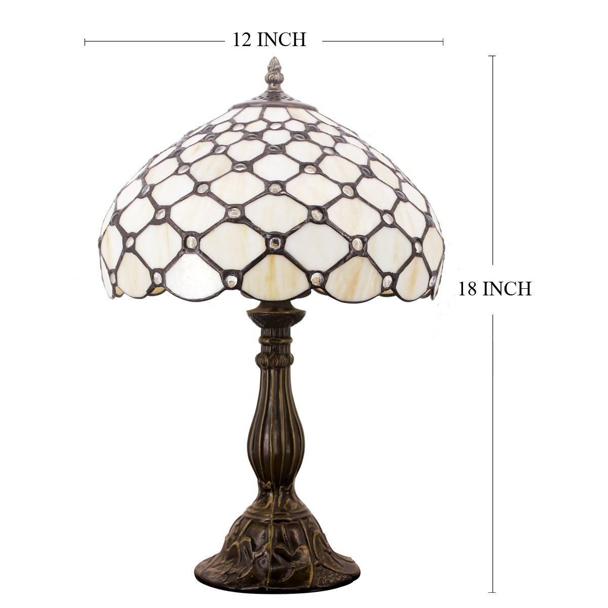 Werfactory® Tiffany Table Lamp 12 Inch
