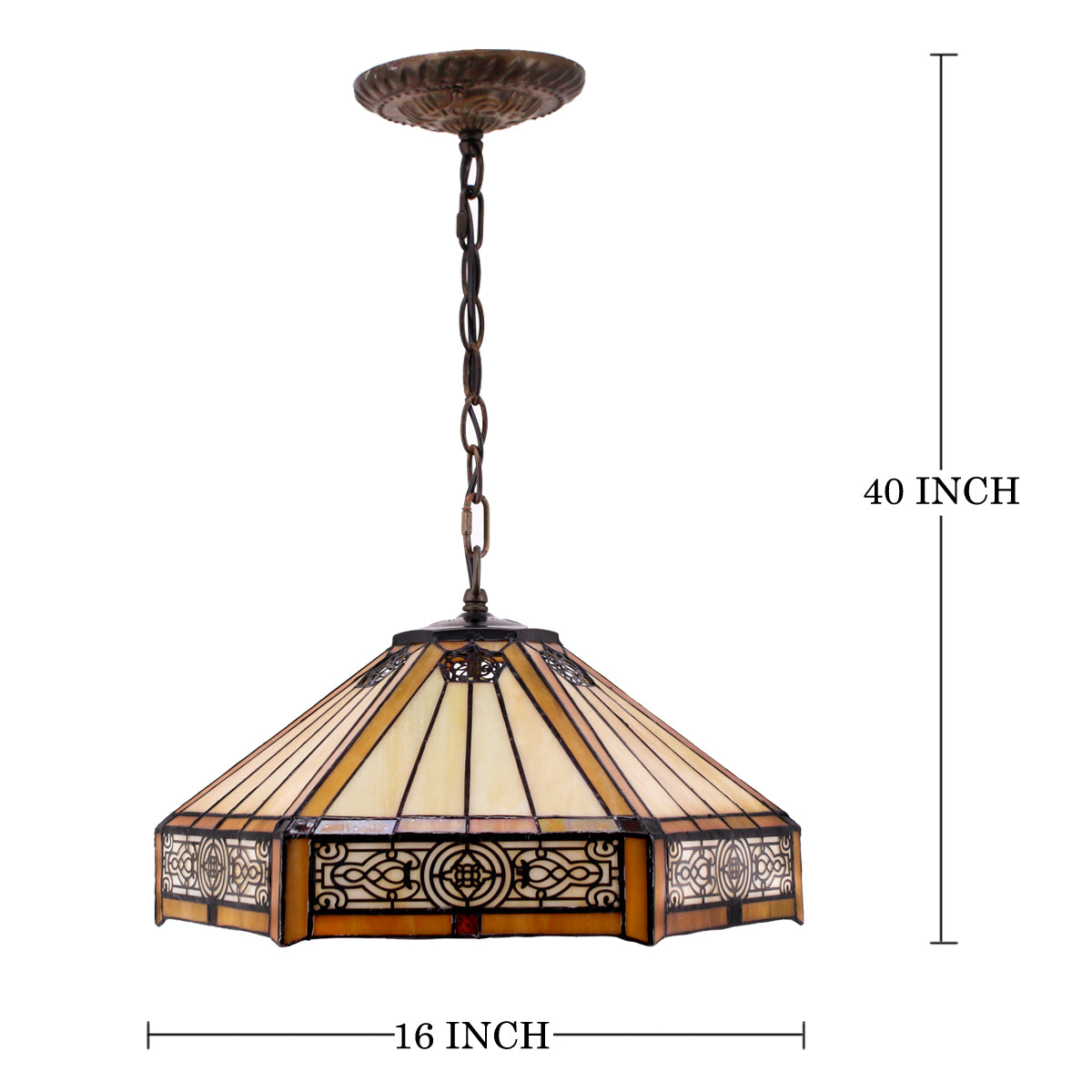 Werfactory® Tiffany Pendant Lamp 16 Inch
