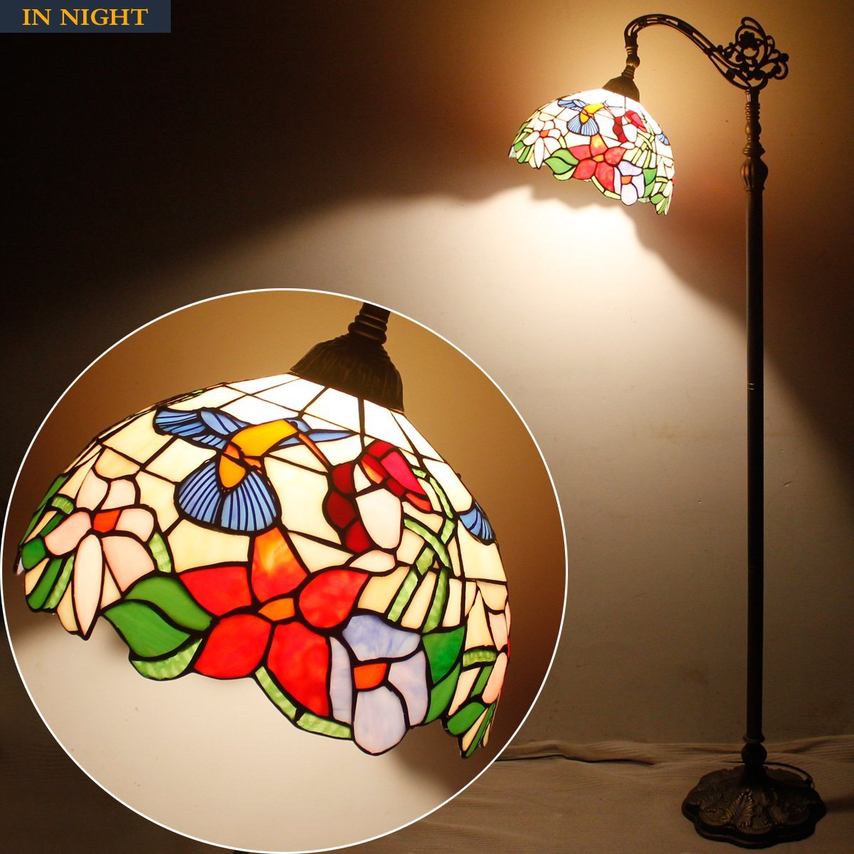 Werfactory® Tiffany Floor Lamp 12 Inch