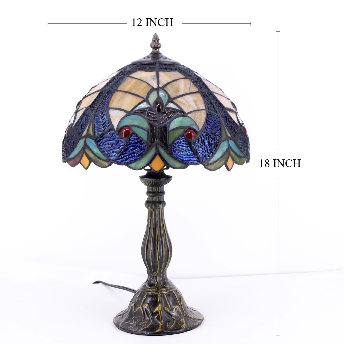 Werfactory® Tiffany Table Lamp 12 Inch