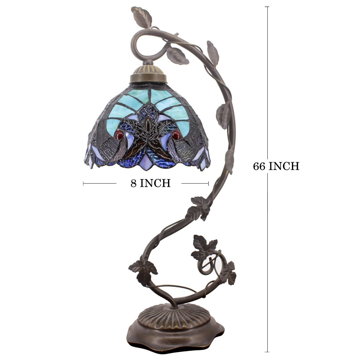 Werfactory® Tiffany Table Lamp 8 Inch