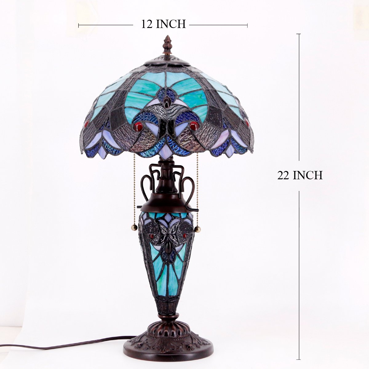 Werfactory® Tiffany Table Lamp 12 Inch