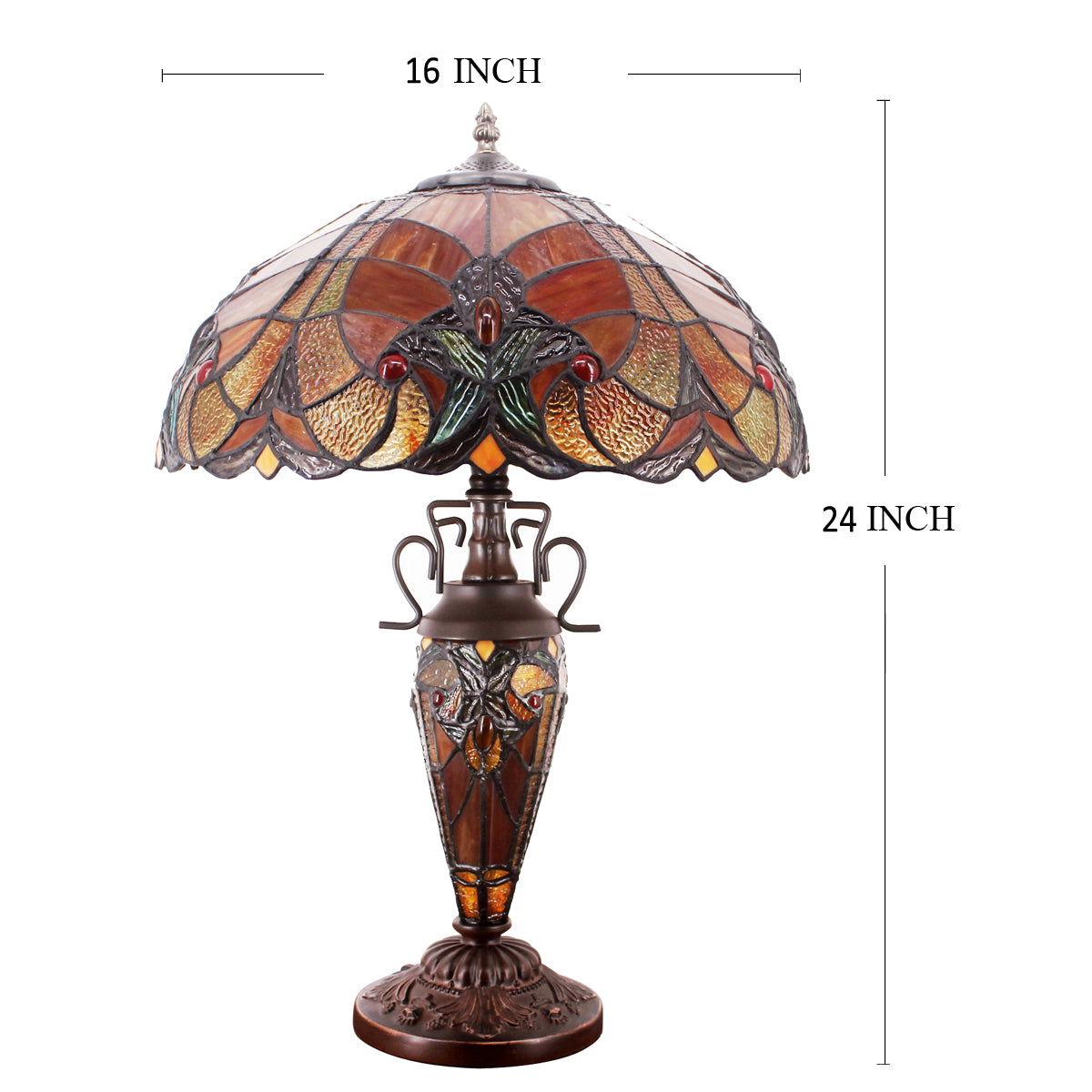 Werfactory® Tiffany Table Lamp 16 Inch