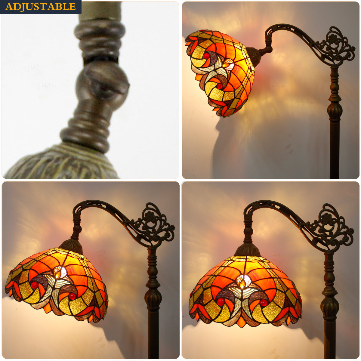 Werfactory® Tiffany Floor Lamp 12 Inch