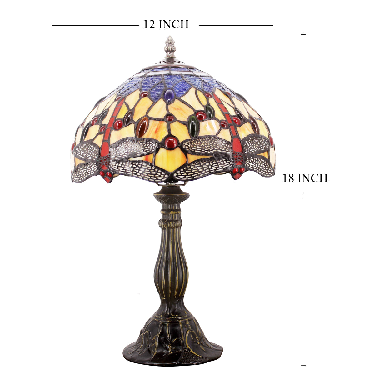 Werfactory® Tiffany Table Lamp 12 Inch