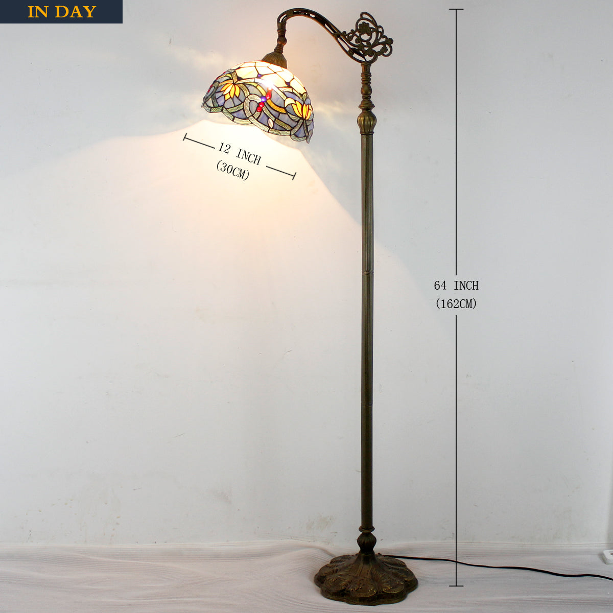 Werfactory® Tiffany Floor Lamp 12 Inch