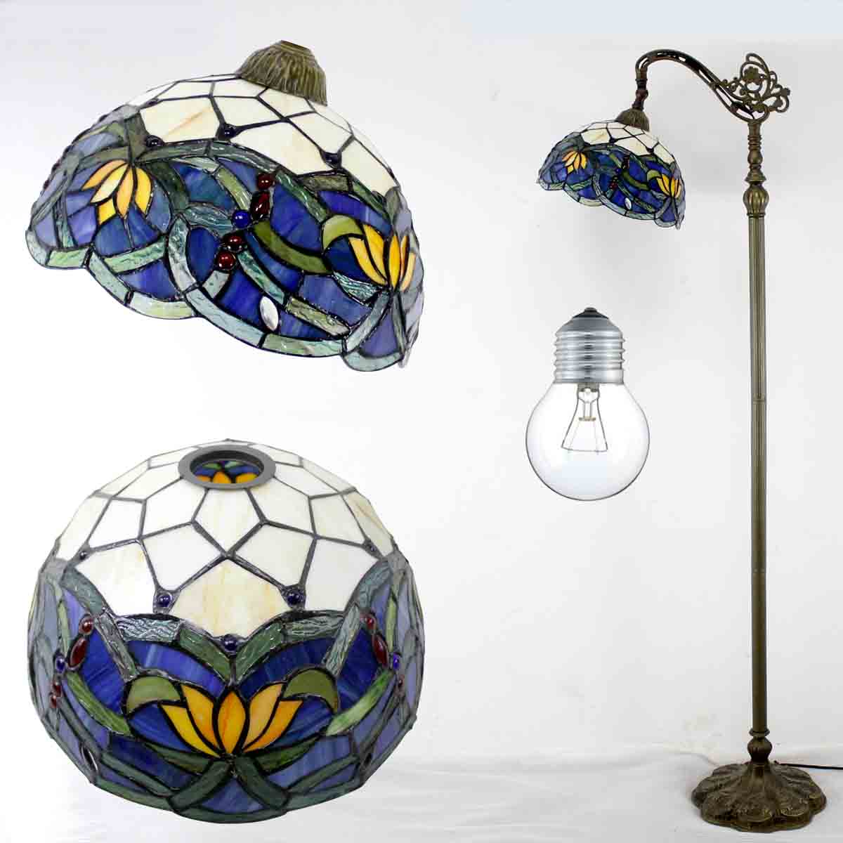 Werfactory® Tiffany Floor Lamp 12 Inch