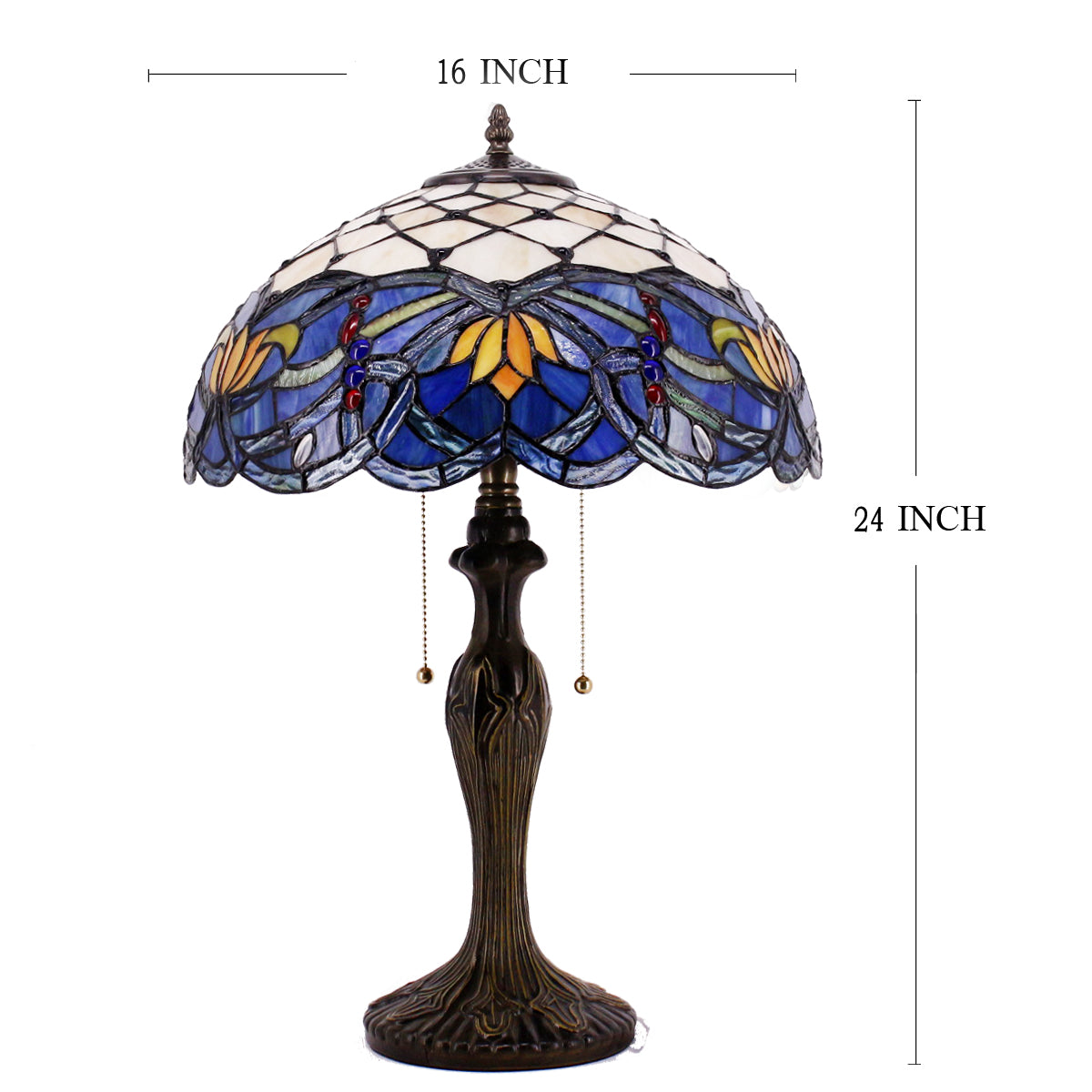 Werfactory® Tiffany Table Lamp 16 Inch