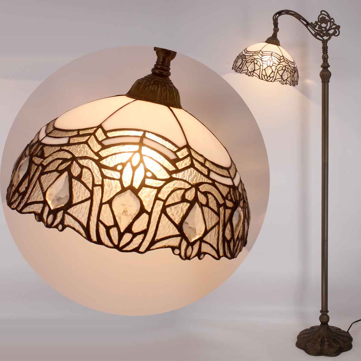 Werfactory® Tiffany Floor Lamp 12 Inch