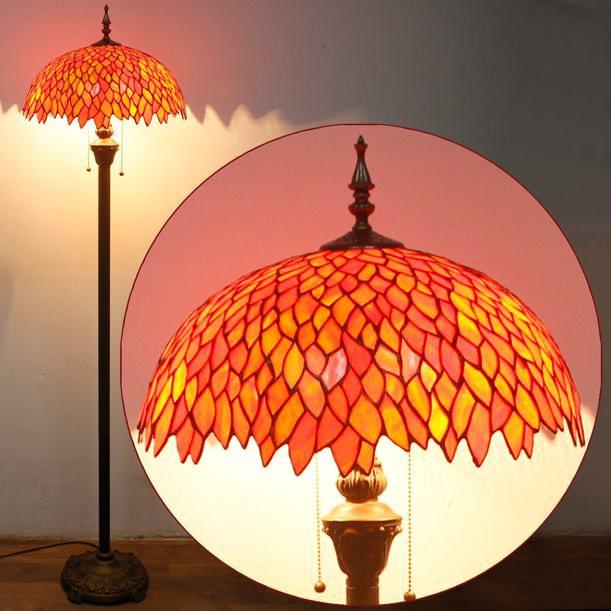 Werfactory® Tiffany Floor Lamp 16 Inch