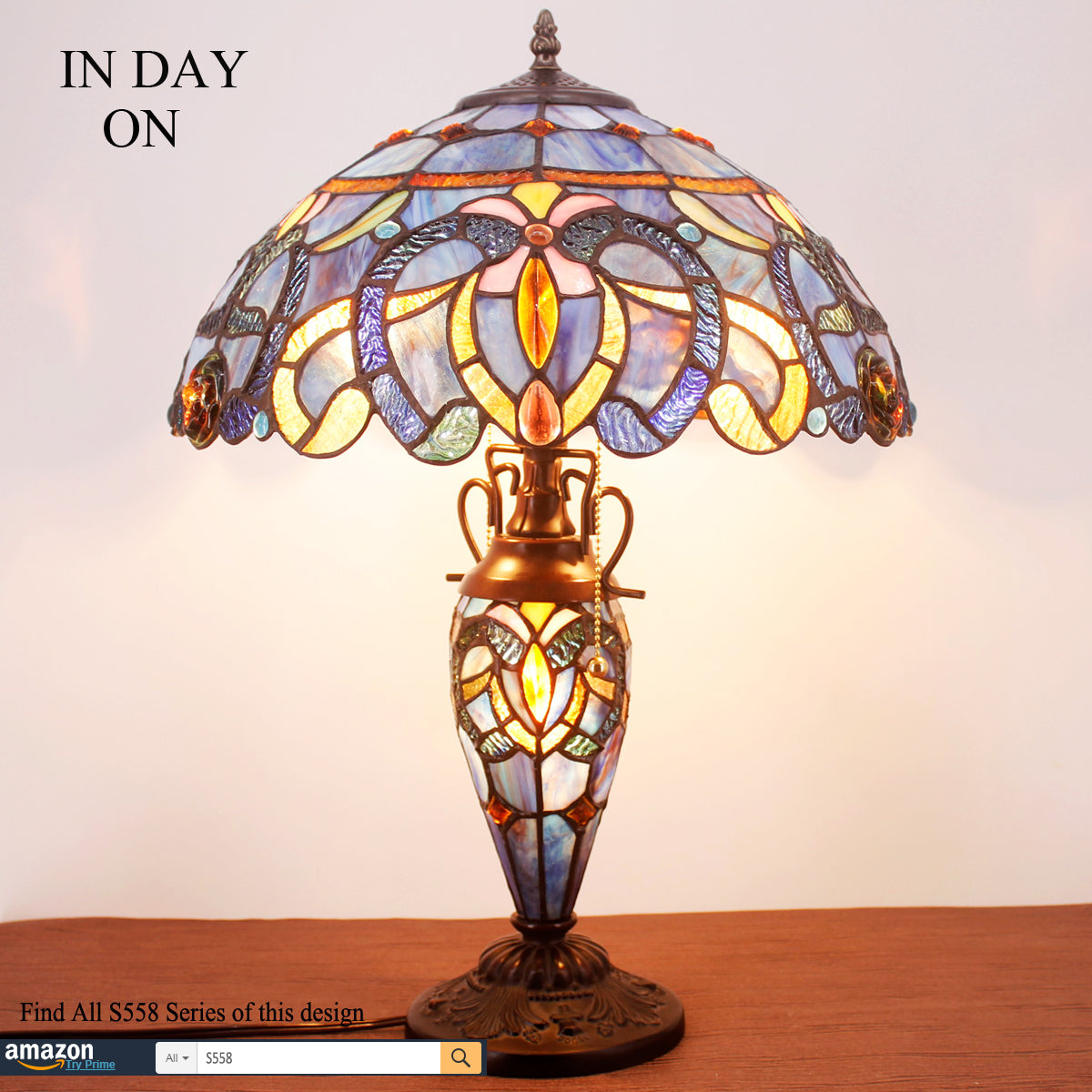 Stained Glass Lamp Shade Only Werfactory® Tiffany Lampshade Replacement 16X8 Inch