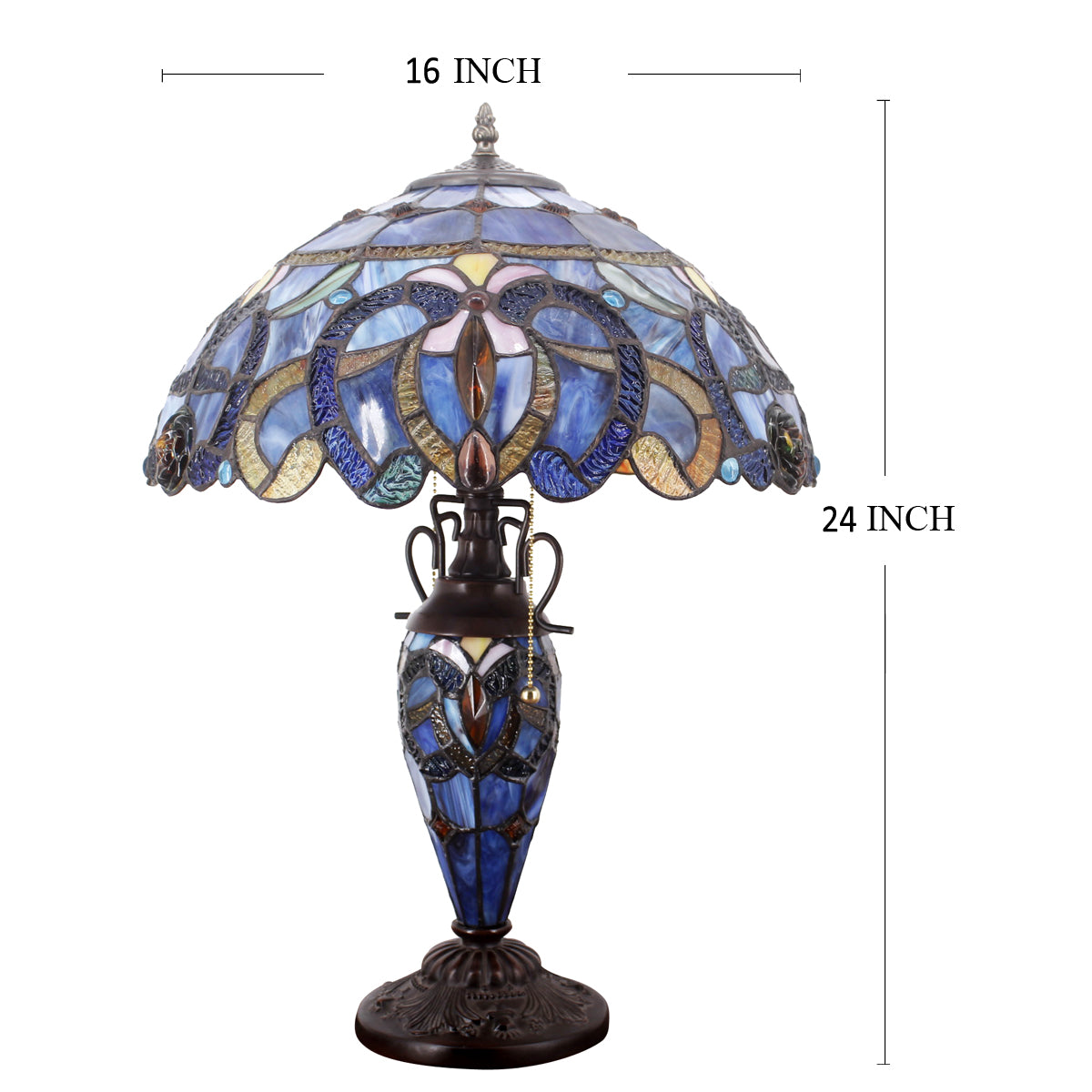 Werfactory® Tiffany Table Lamp 16 Inch
