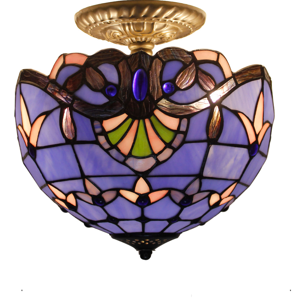 How to assemble Werfactory Tiffany Ceiling Lamp Flush Mount For your home ?