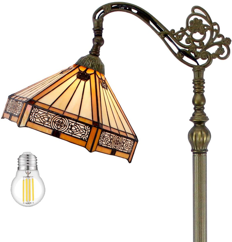 Tiffany floor lamps are all with foot switch