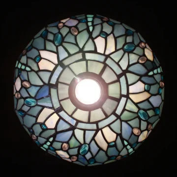 How can I tell if a Tiffany style lamp is plastic or glass?