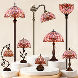 Werfactory®Tiffany Pink Baroque  Arched Lamp Floor Lamp