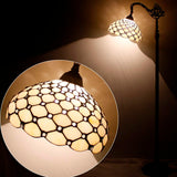 Stained Glass Floor Reading Lamp Werfactory® Tiffany Arched  Gooseneck Reading Light