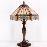 Tiffany Lamps Werfactory® Mission Style Hexagon Stained Glass Light