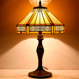 Tiffany Lamps Werfactory® Mission Style Hexagon Stained Glass Light